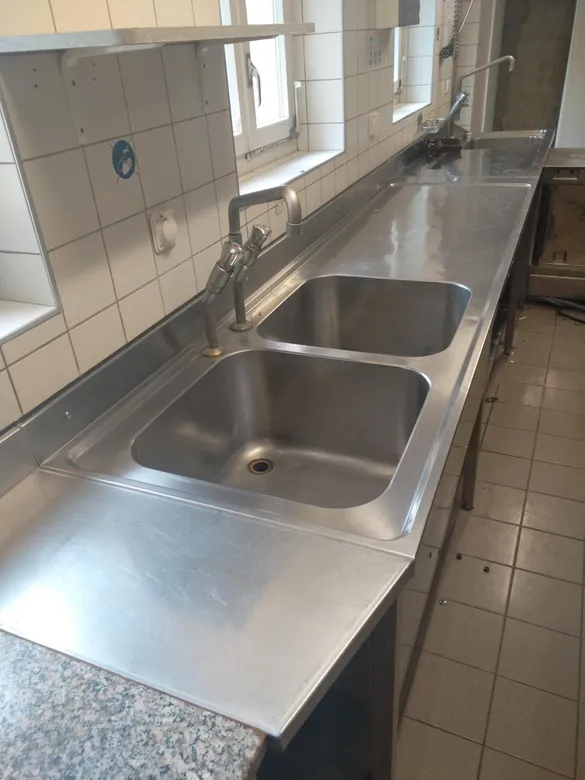 Plan de travail inox