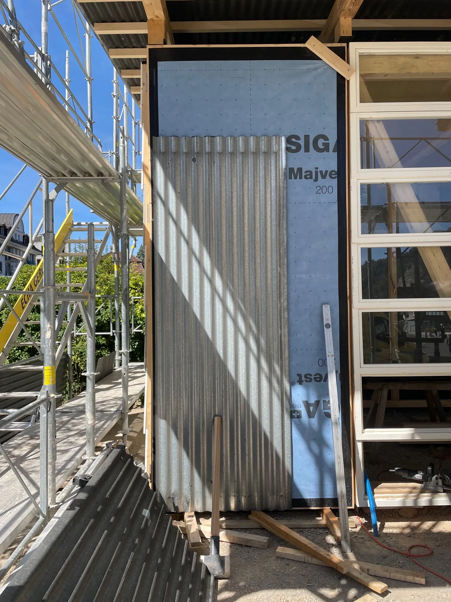 Montage de la façade