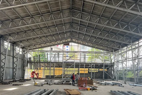 Démontage de la halle industrielle "Polynorm" à Fribourg